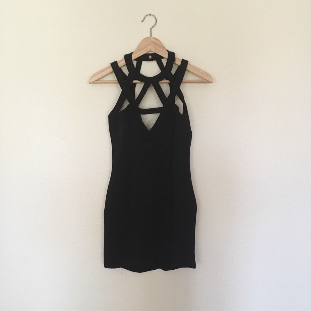 Strappy little black dress
